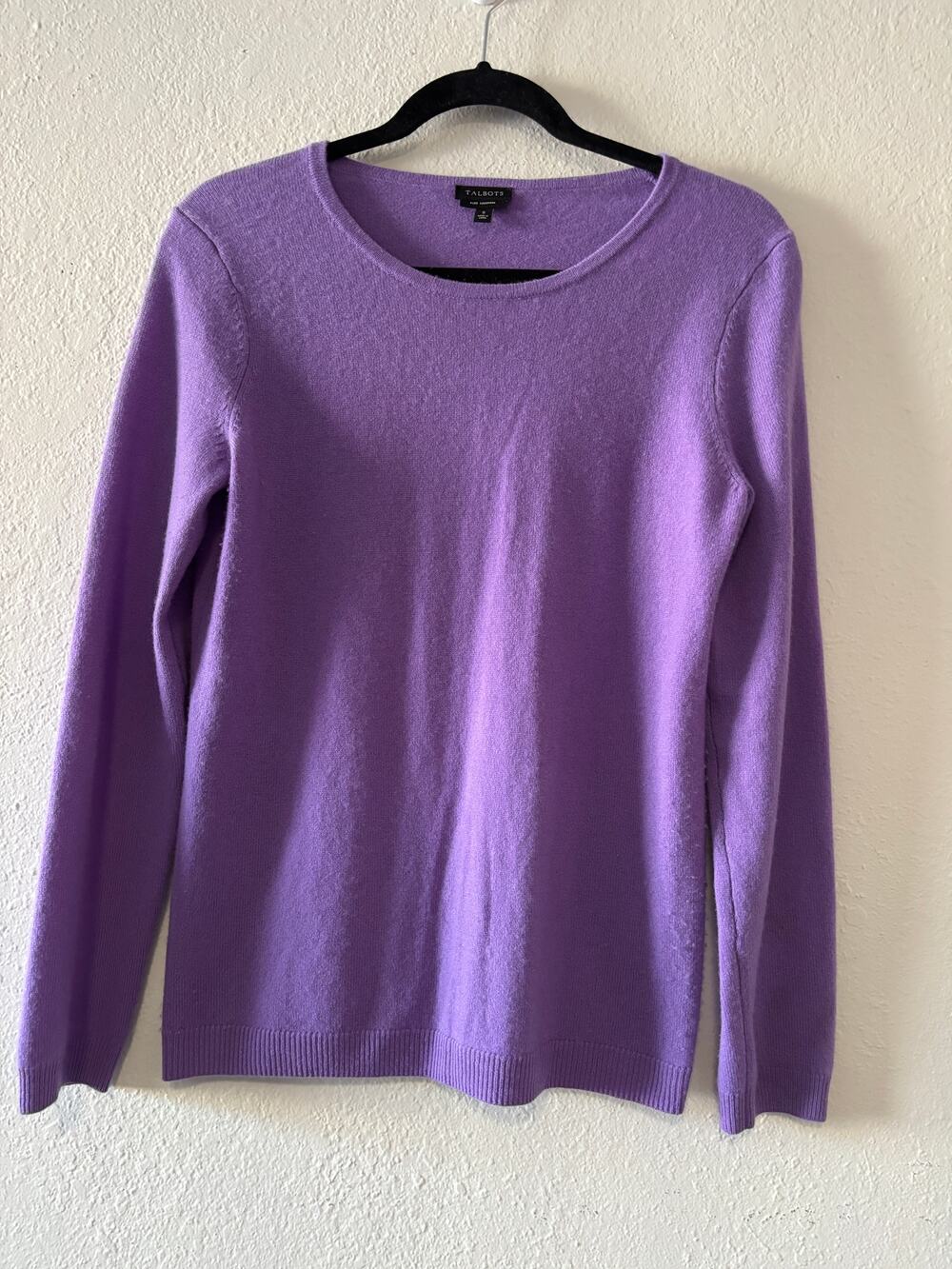 Talbots Pure Cashmere Pullover Sweater Women’s Size S Purple
